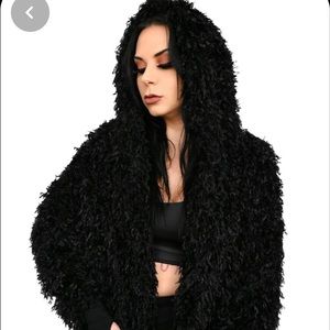 Foxblood limited edition black lagoon hooded cardigan new with tags